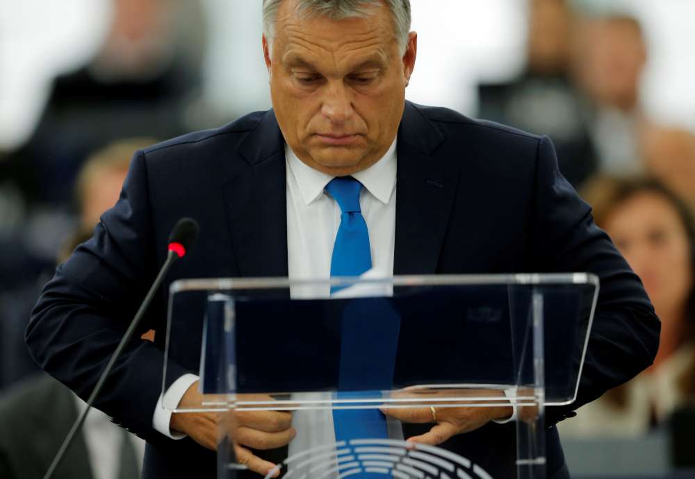 Hungary's Orban vows to defy EU pressure ahead of unprecedented vote