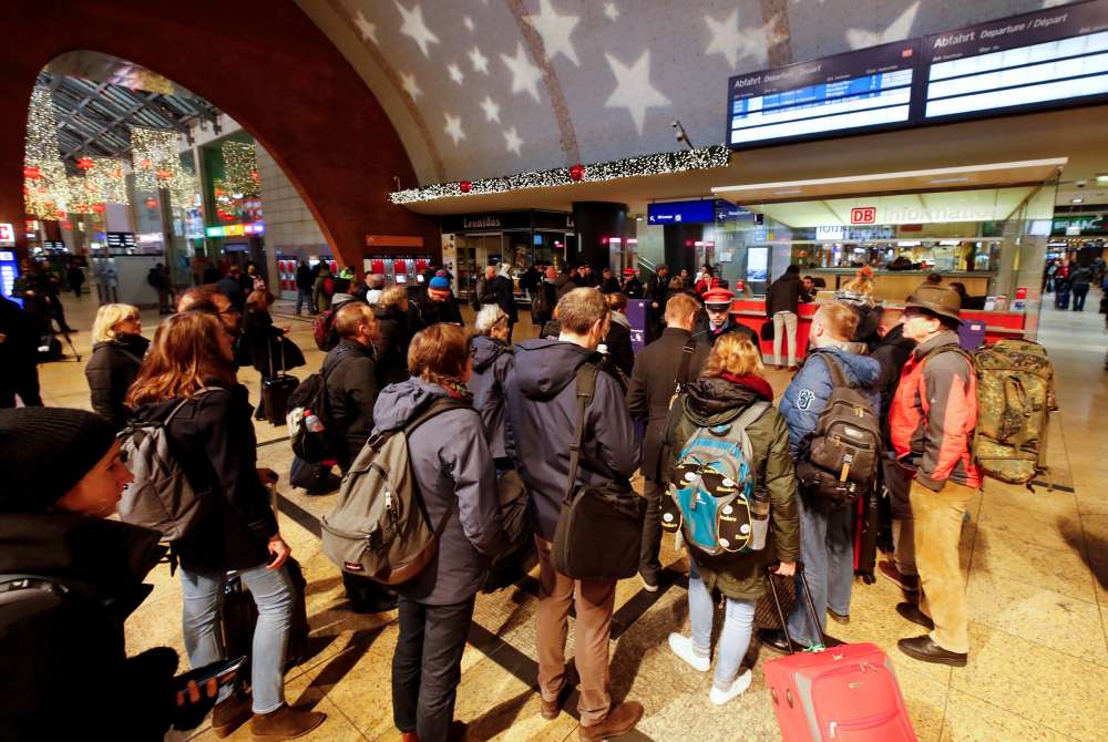 Long-distance rail traffic in Germany halted due to strike