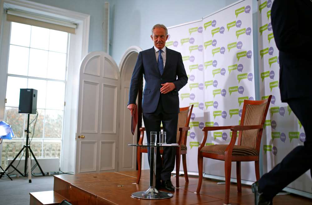 Tony Blair sees another Brexit referendum as most likely outcome