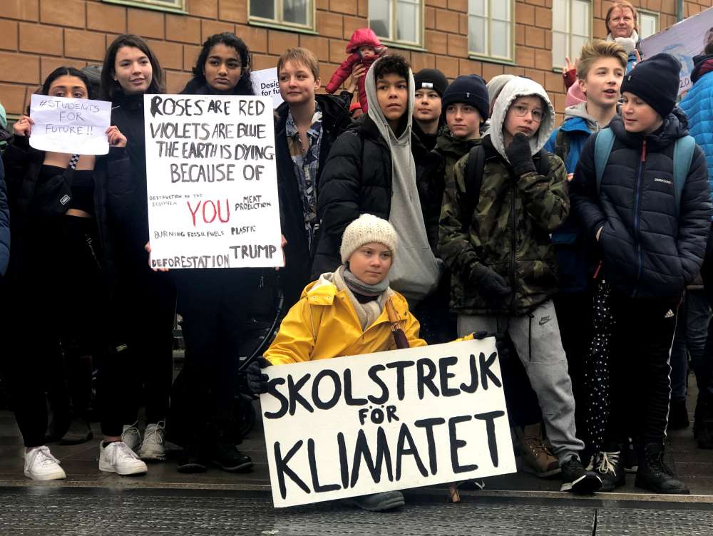 Swedish student Greta's climate 'school strike' goes global