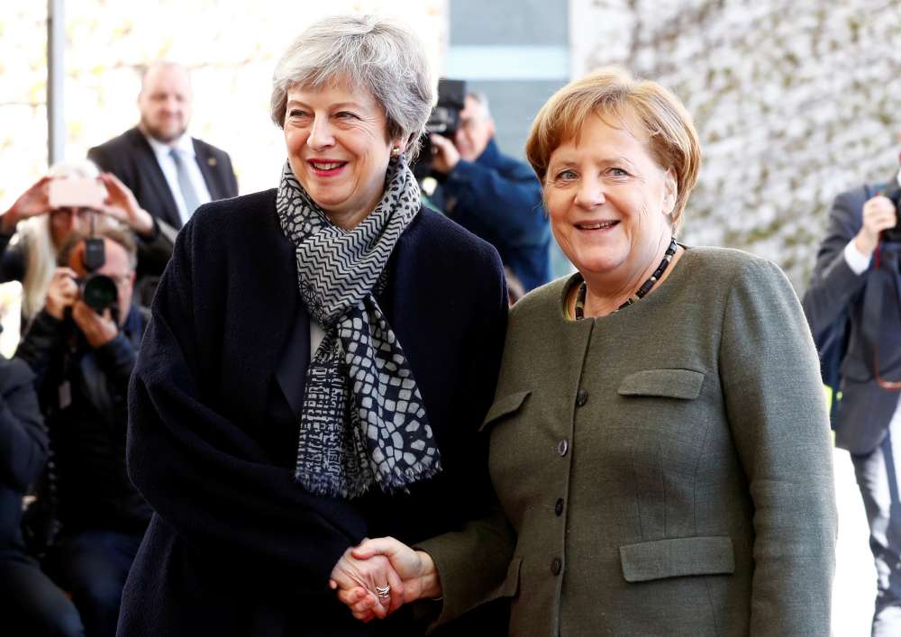 May dashes to Berlin and Paris to plot way out of Brexit impasse