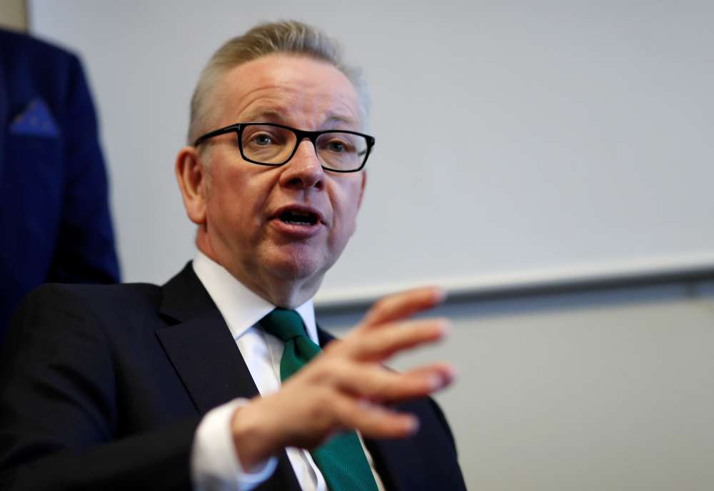 UK PM candidate Gove: rushed no-deal Brexit would give Labour's Corbyn power
