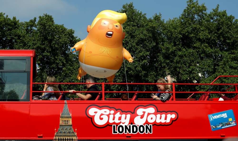 'Trump Baby' blimp to fly in London for U.S. president's visit