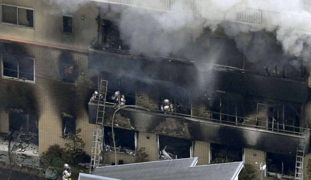 More than 10 feared dead in suspected Japan animation studio arson