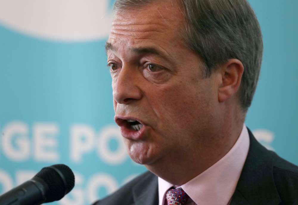 Brexit Party's Farage ridicules Harry and Meghan with jibe at UK royals - Guardian