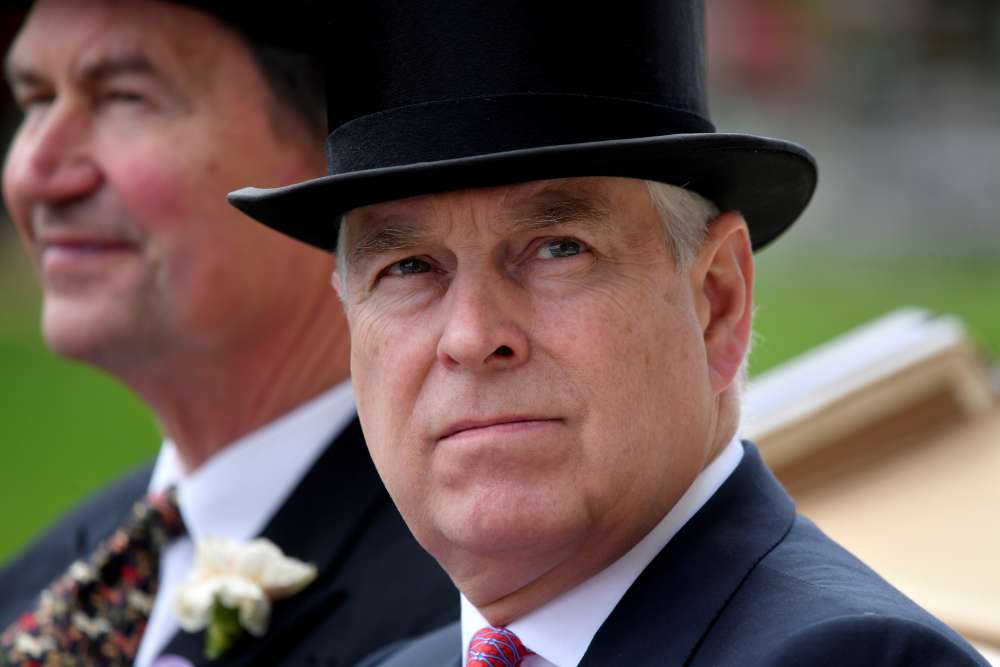 Britain's Prince Andrew denies seeing any sex crimes during time with Epstein