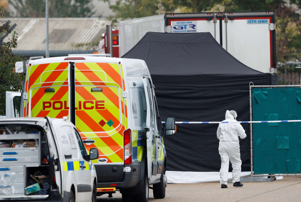 UK police discover 39 bodies in truck
