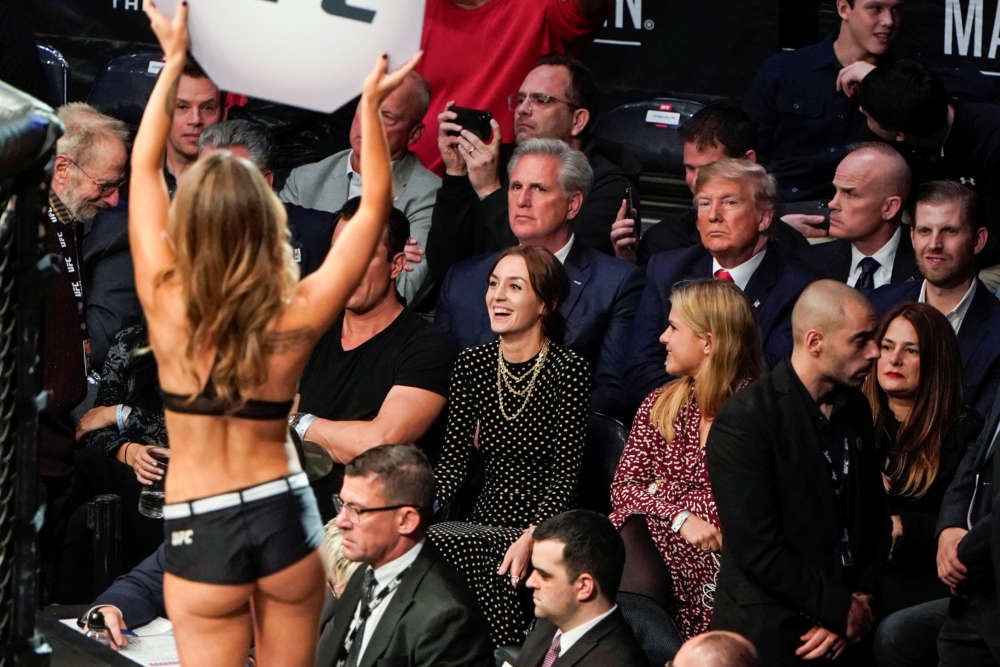 Trump views mixed martial arts fight at Madison Square Garden (photos)