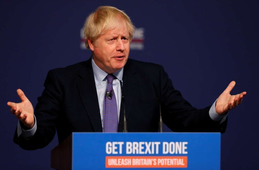 'Nervous' PM Johnson promises Brexit and less immigration ahead of election