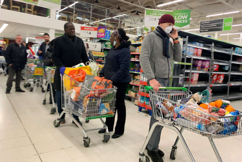 Panic buying forces British supermarkets to impose limits