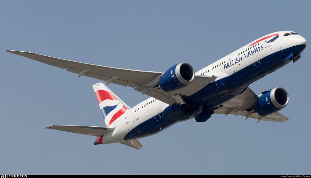British Airways B787-800 Dreamliner lands in Cyprus for the first time