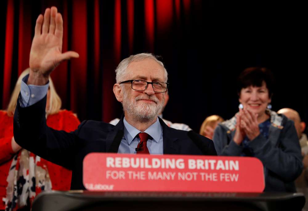 British Labour leader Corbyn curves towards new EU referendum option