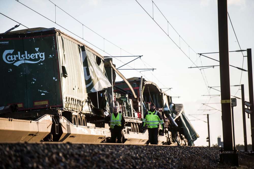 Six killed in train accident on bridge in Denmark