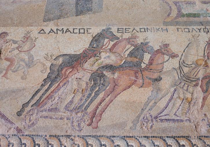 Minister tours rare Akaki mosaics depicting scenes from chariot race (photos)