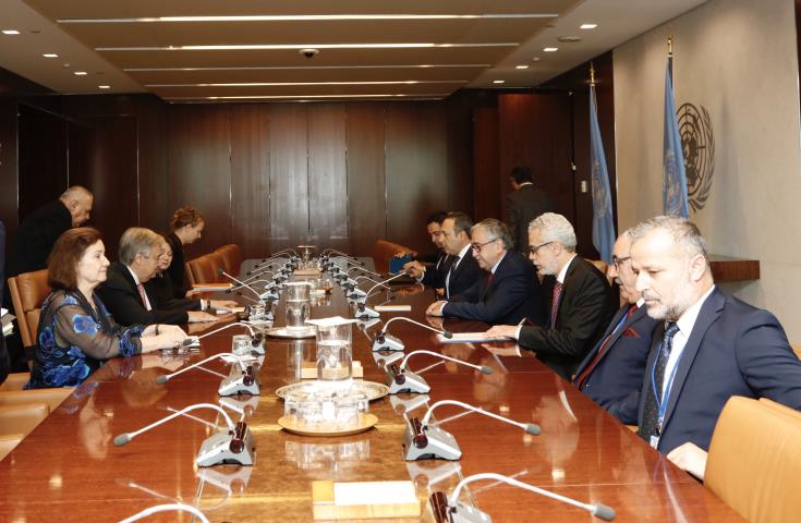 UN says SG and Turkish Cypriot leader exchanged views on prospects for renewed Cyprus talks