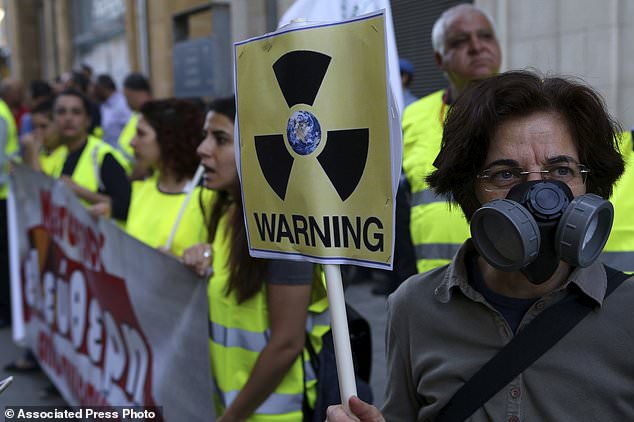 Cypriots link arms to protest planned Russian nuclear plant