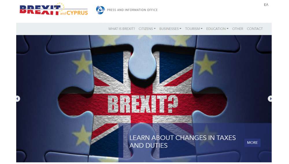 PIO launches Brexit information website for UK nationals in Cyprus and Cypriots in UK