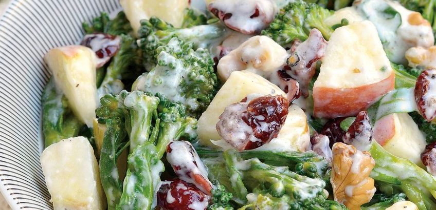 Broccoli and apple salad