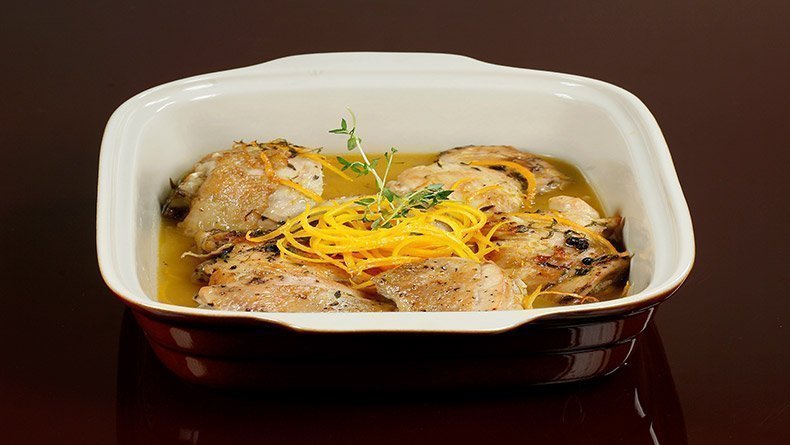 Chicken with orange and thyme