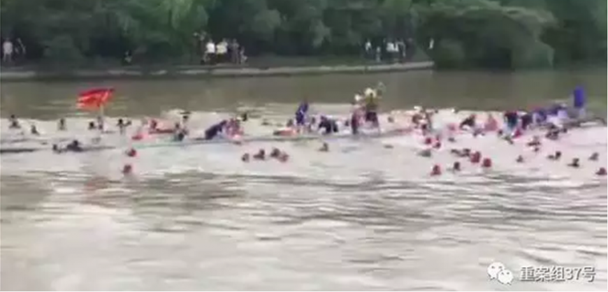 Tragedy in China as 17 die after dragon boats capsize