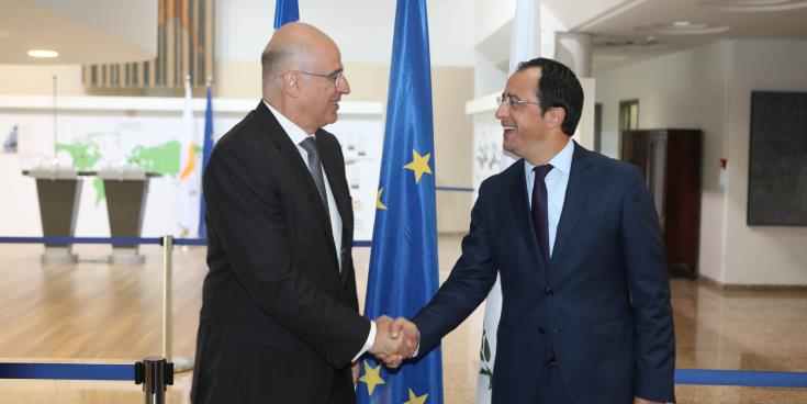 Foreign Ministers of Greece and Cyprus coordinate on latest Cyprus developments