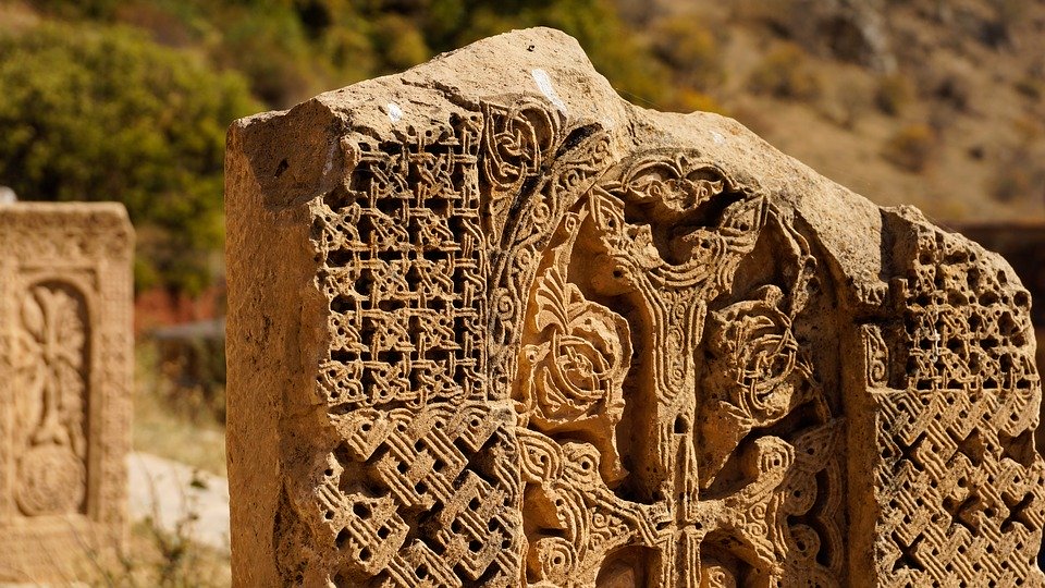 Cross-Stone, Carving, Stone, Khachkar, Monastery