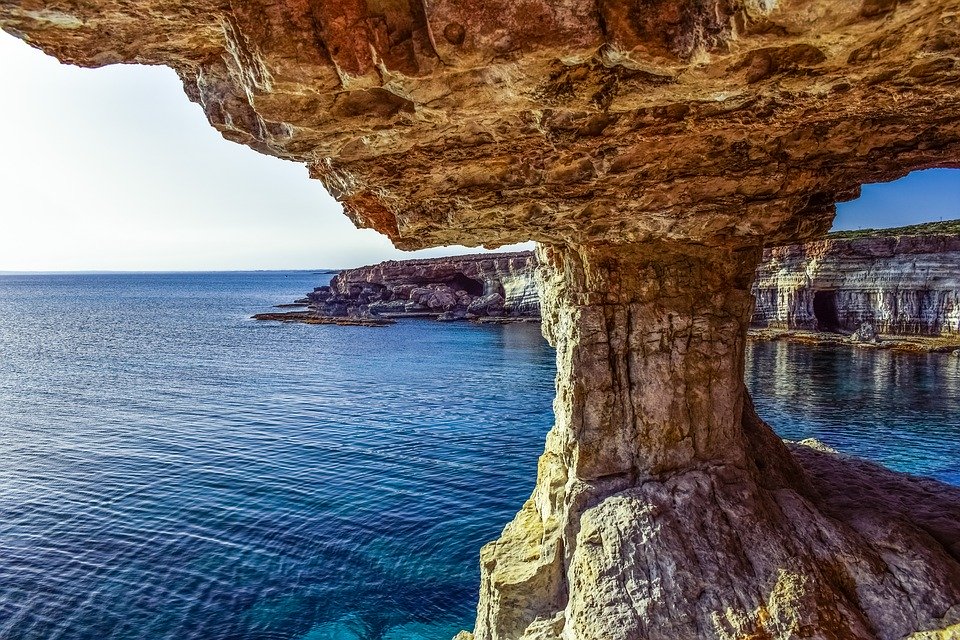 Cyprus, Cavo Greko, Sea Caves, Landscape, Sea, Erosion