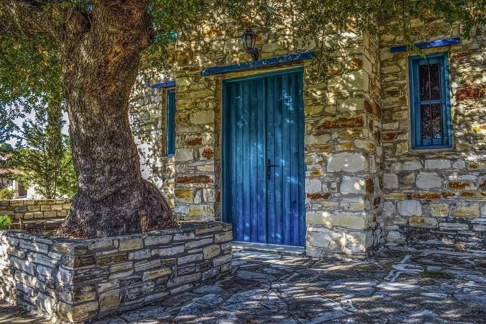 Cyprus, Kato Drys, Architecture, Church, Stone Built