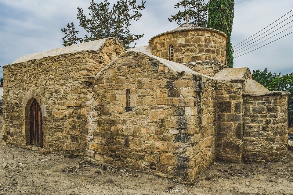 Cyprus, Kolossi, Ayios Efstathios, Church, Medieval