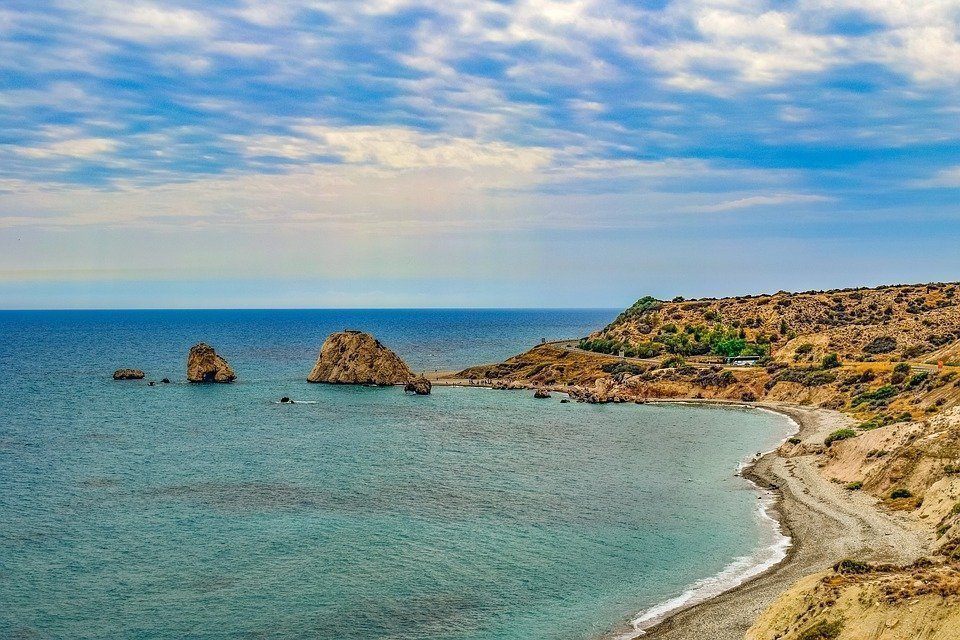Cyprus, Aphrodite'S Rock, Landscape, Coastal, Scenery