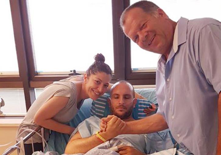 Policeman treated in Israel in critical condition steadily recovers