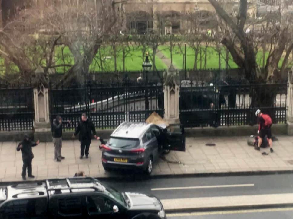 Man who drove car into police at UK parliament guilty of attempted murder