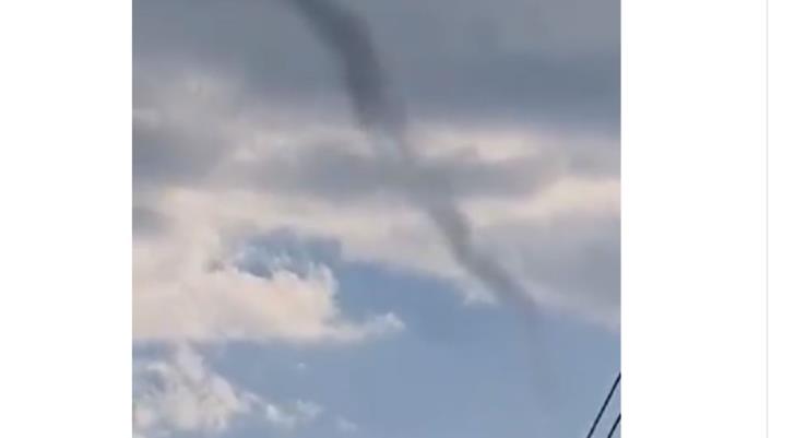 Funnel cloud forms over Larnaca (video)