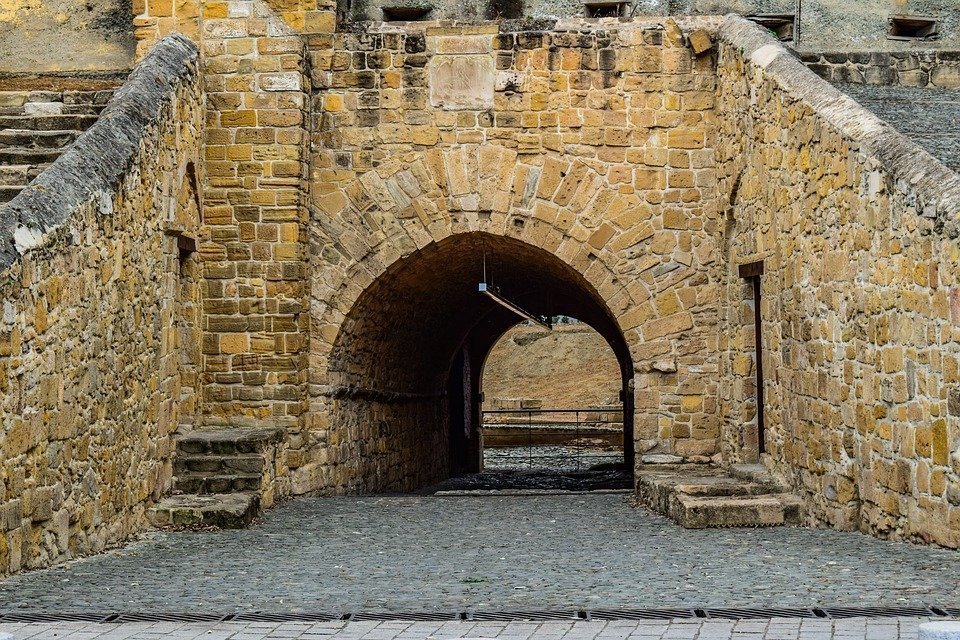 Gate, Wall, Old, Architecture, Stone, Monument