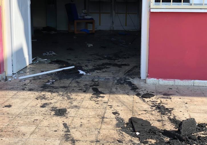 Police investigating arson in Limassol high school (photos)