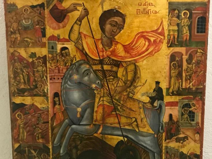 Looted icon of St. George returns to Cyprus from Switzerland