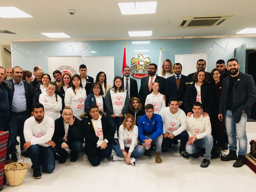 UAE embassy holds reception for Cypriot delegation to Special Olympics Games