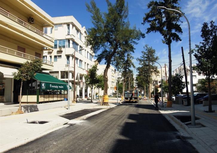 Kyriakou Matsi Avenue upgraded section to reopen to traffic (photos)