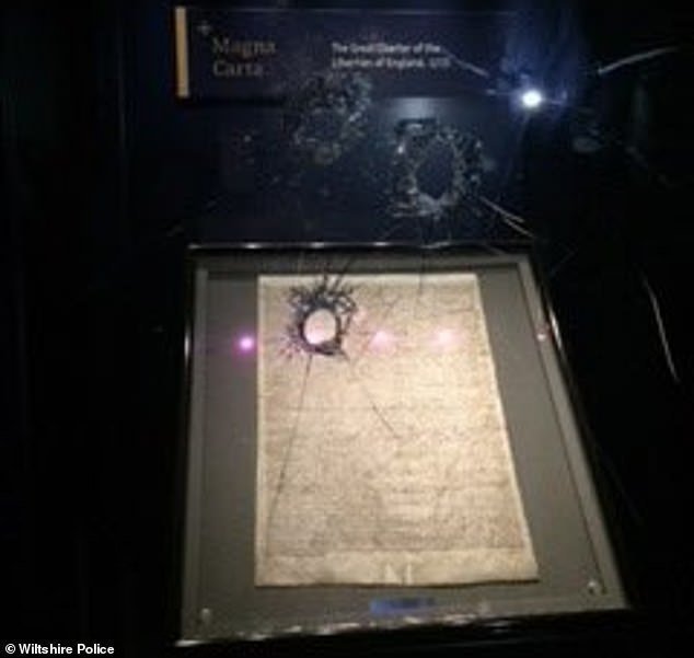 Man held after attempted theft of Magna Carta from UK cathedral