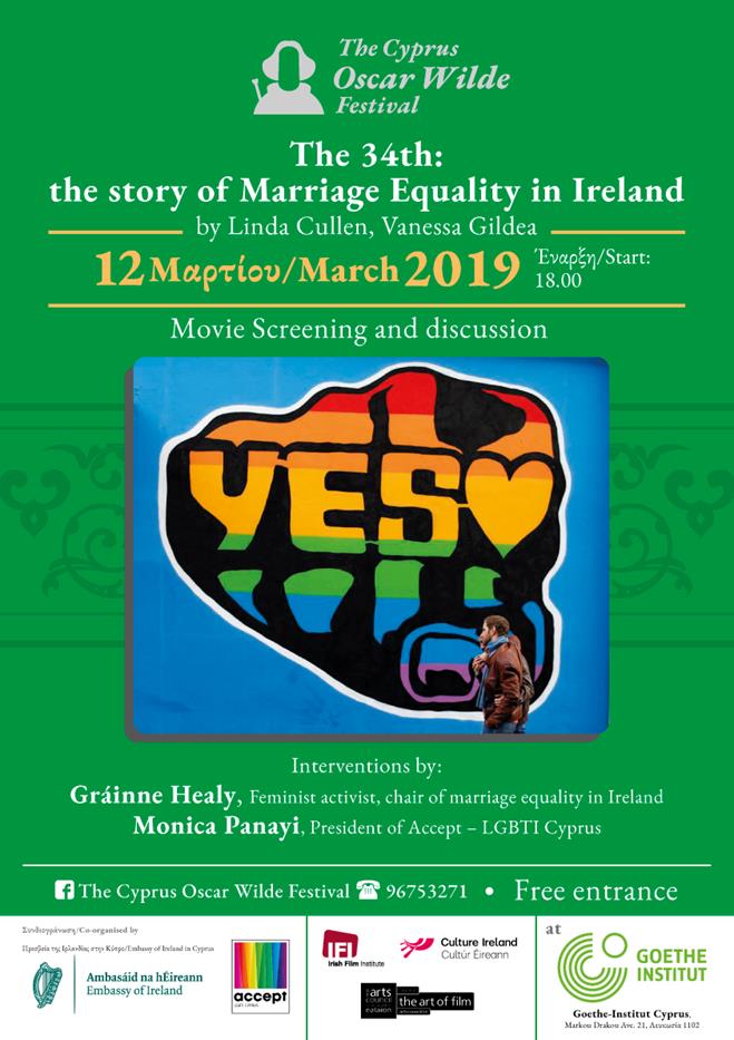 Screening of “The 34th: the story of Marriage Equality in Ireland”