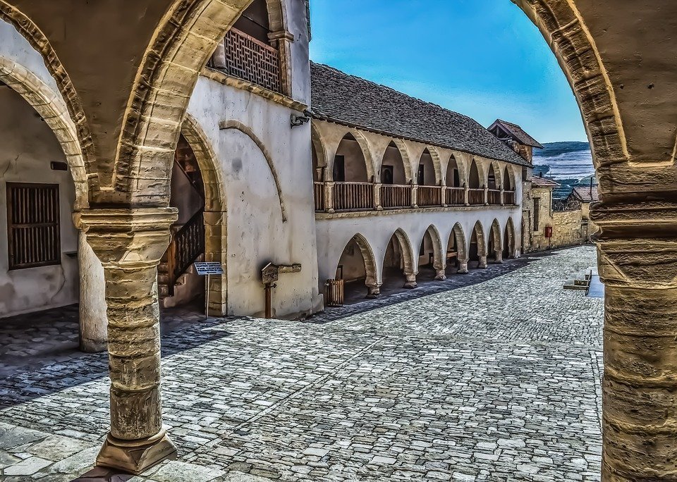 Monastery, Arcade, Stoa, Architecture, Church, Stone