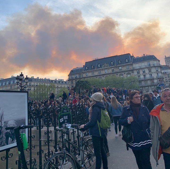 How a Cypriot student lived the Notre Dame fire (photos+video)