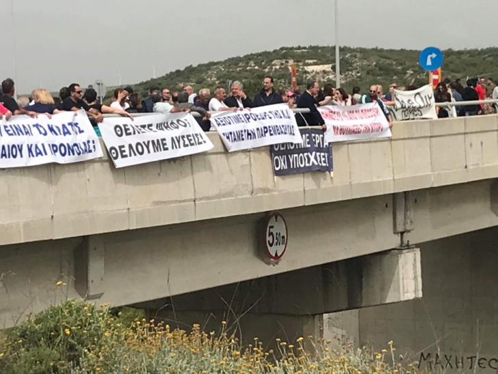 Pissouri residents stage protest