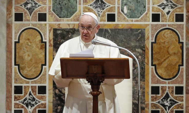 Pope expresses support towards efforts for Cyprus' reunification