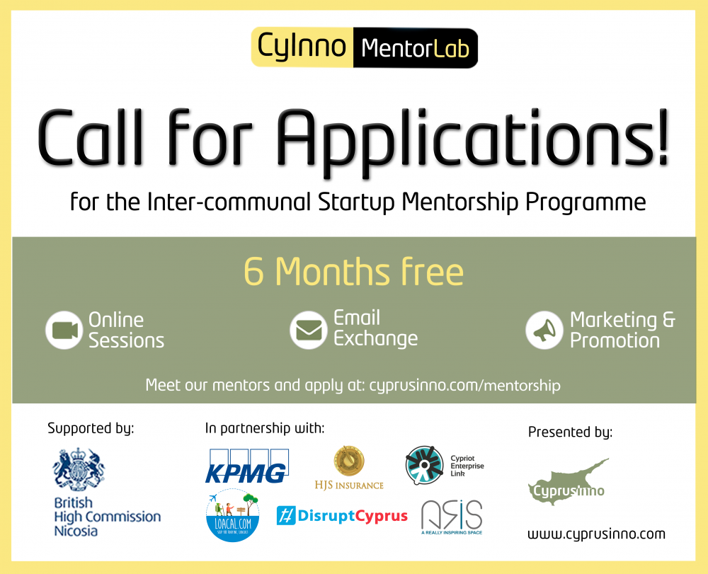 CyprusInno launches call for applications for its free inter-communal startup mentorship programme