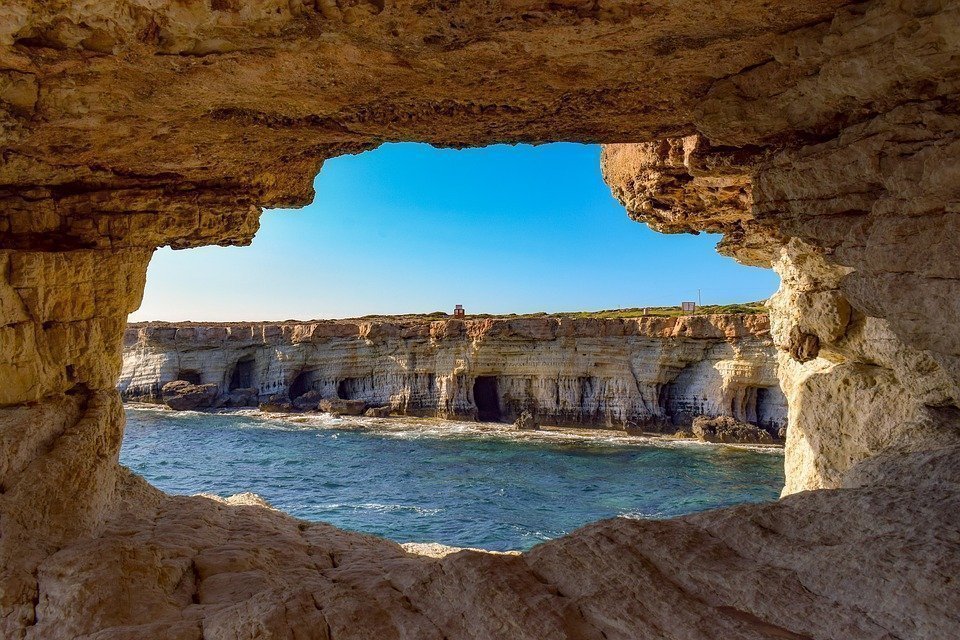 Sea Caves, Nature, Geological, Formation, Window, Cave