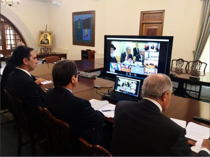 Coronavirus: Anastasiades joins seven other government heads on teleconference