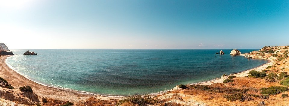The Beach Of Aphrodite, Paphos, Cyprus, Landscape, Sea