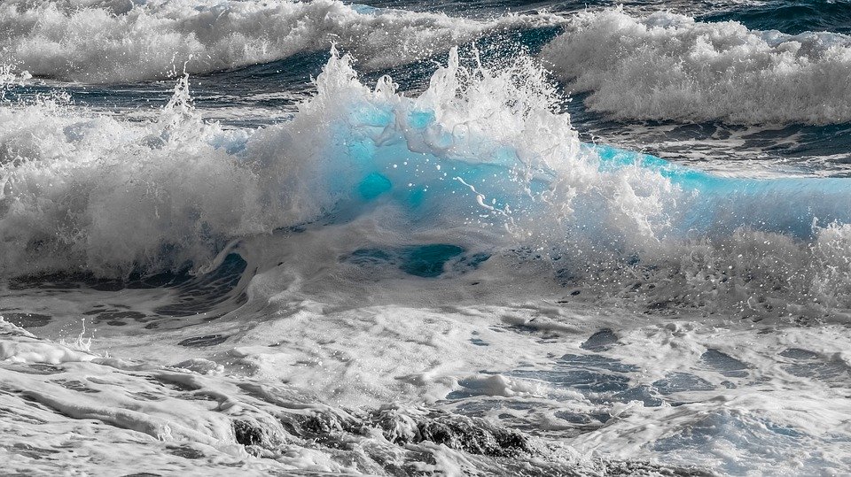 Water, Surf, Nature, Sea, Wave, Ocean, Spray, Foam