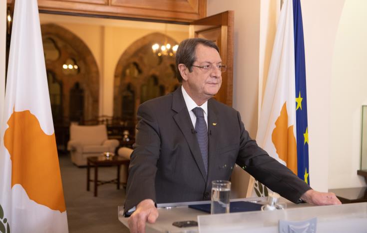 Ο Πρόεδρος επαναλαμβάνει την αποφασιστικότητα να συμμετάσχει σε άτυπο συνέδριο για την Κύπρο